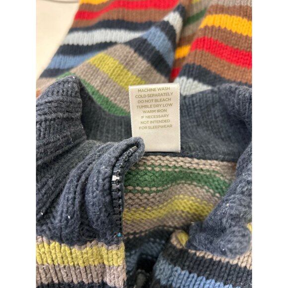 Gymboree Boys Striped Sweater Size 6 Cotton & Acrylic Colorful Warm Pullover - Picture 5 of 7